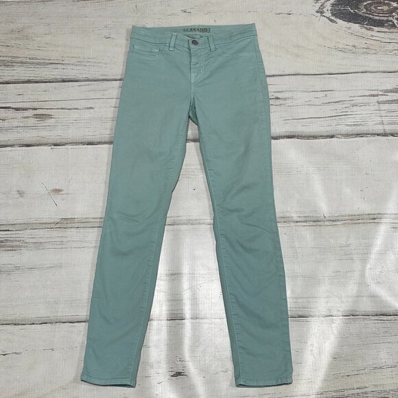J Brand Juniper Jeans Skinny Leg Denim Green Size 26 - Picture 3 of 13